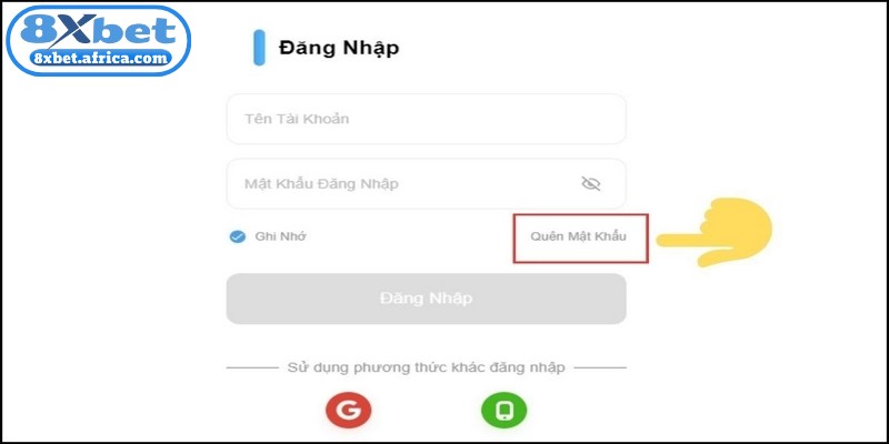 Quy trình lấy lại mật khẩu đăng nhập 8XBET nhanh, đảm bảo an toàn