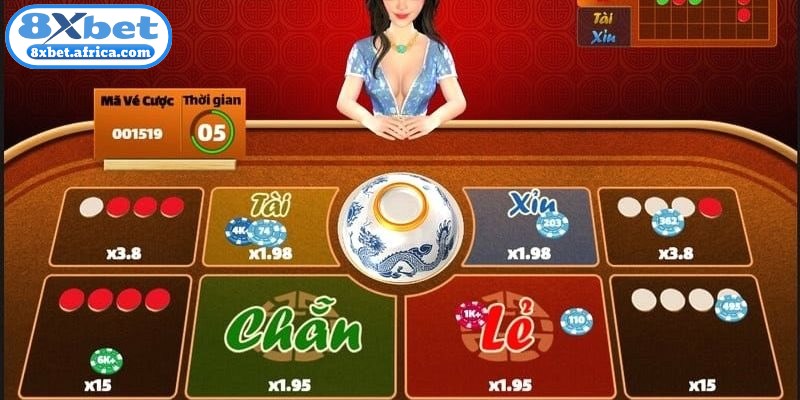 Sảnh cược Xóc đĩa 8XBET chuyên nghiệp với dàn Dealer xinh đẹp