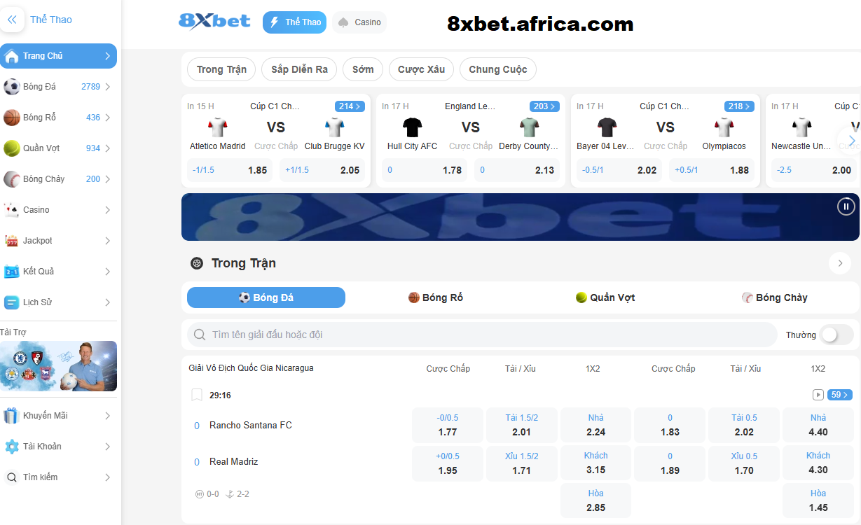 8xbet hệ thống cá cược đa dạng